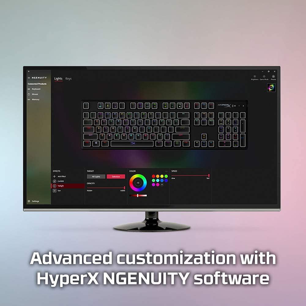 Alloy Origins Mechanical Gaming Keyboard with Software-Controlled Lighting and Macro Customization, Compact Design, RGB LED Backlighting, Linear Red Switch (Black)