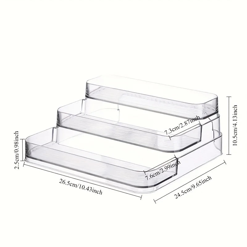 Transparent Perfume and Cosmetic Organizer – Multi-Tier Display Shelf