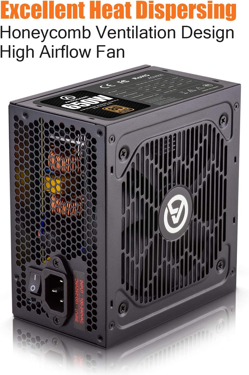 650W 80+ Bronze Certified Power Supply Unit (AGV650)
