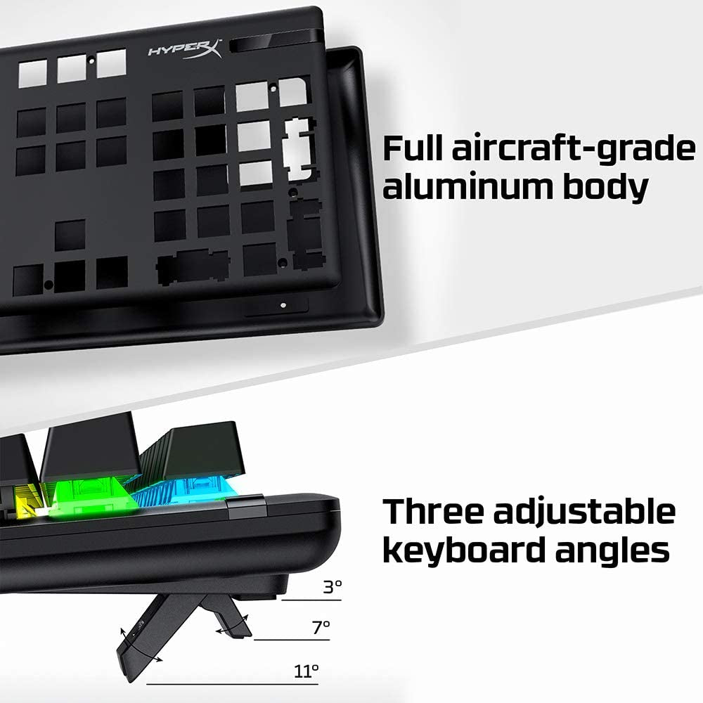 Alloy Origins Mechanical Gaming Keyboard with Software-Controlled Lighting and Macro Customization, Compact Design, RGB LED Backlighting, Linear Red Switch (Black)