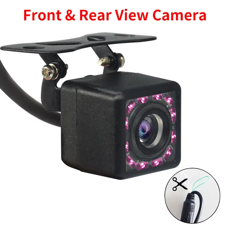 HD Waterproof CCD Rear View Camera with 8 LED Night Vision for Enhanced Reversing and Parking Assistance