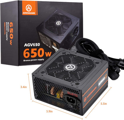 650W 80+ Bronze Certified Power Supply Unit (AGV650)