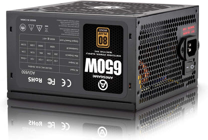 650W 80+ Bronze Certified Power Supply Unit (AGV650)