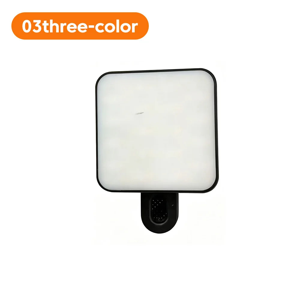 Mini Clip-On Selfie Light – 3-Mode Rechargeable LED for Phones