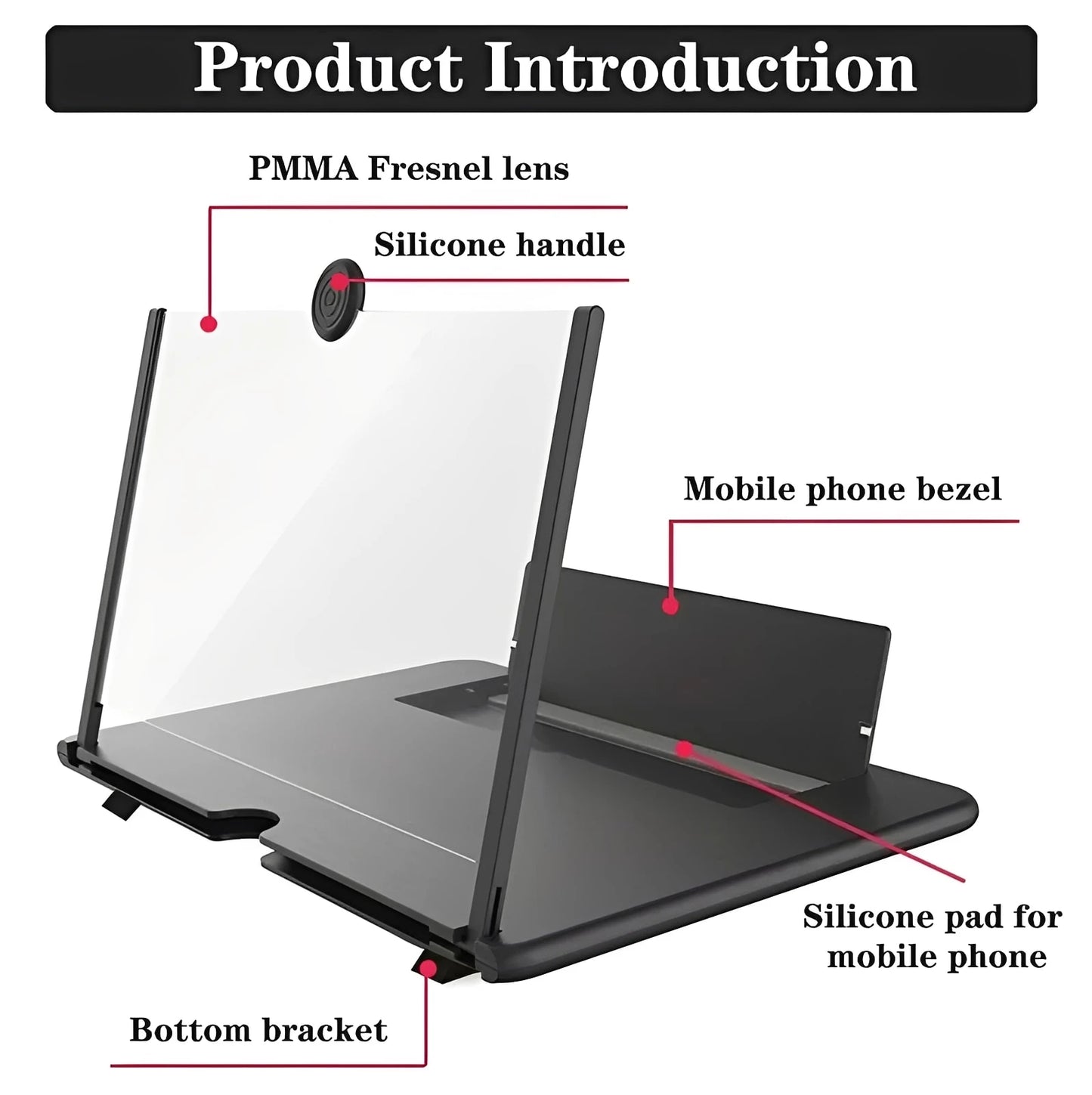 Phone Screen Magnifier – 3D HD Video Enlarger for Movies and Calls