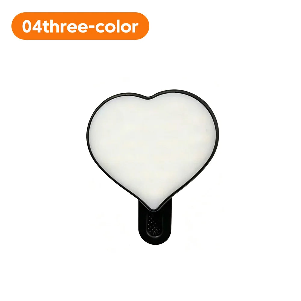 Mini Clip-On Selfie Light – 3-Mode Rechargeable LED for Phones