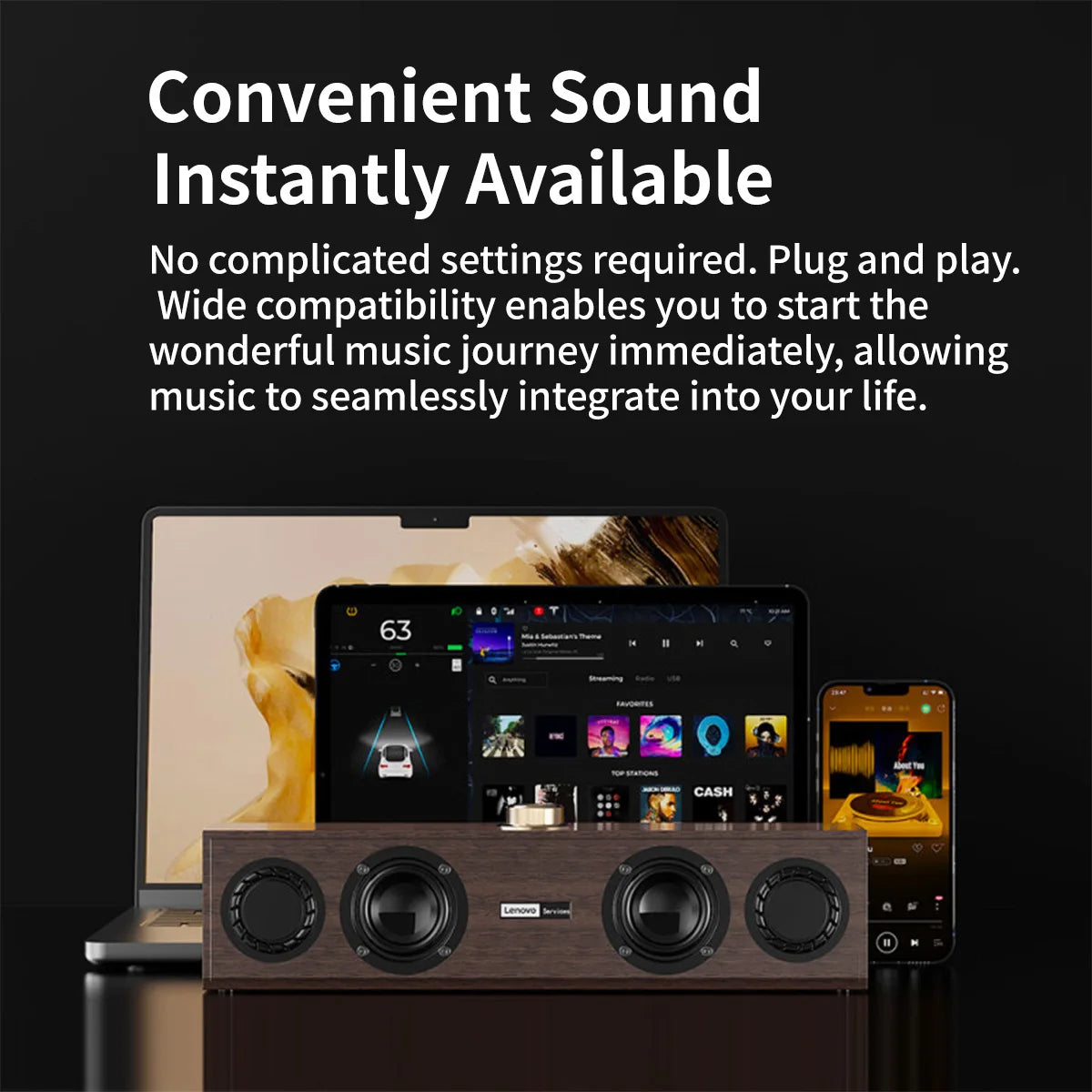 Retro Wooden Bluetooth Speaker – Vintage Sound with Modern Tech