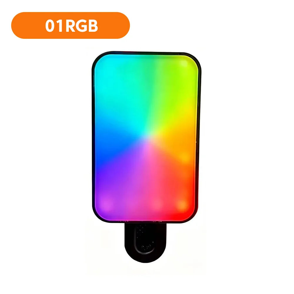 Mini Clip-On Selfie Light – 3-Mode Rechargeable LED for Phones