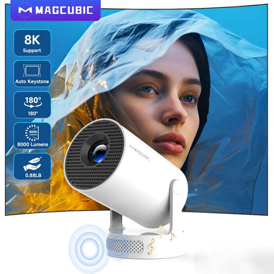 Mini Home Theater Projector – Streams Movies on Any Wall (Android Smart TV Built-In)