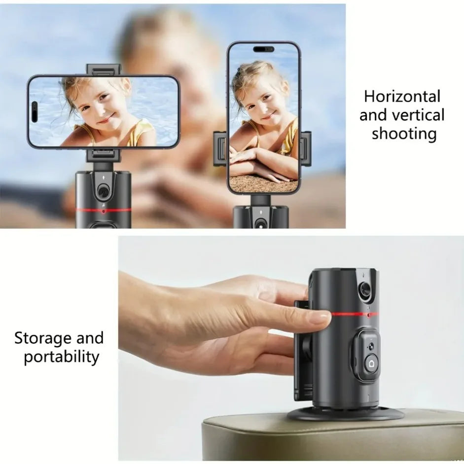 AI Auto-Tracking Phone Gimbal – Steady Videos for Content Creators