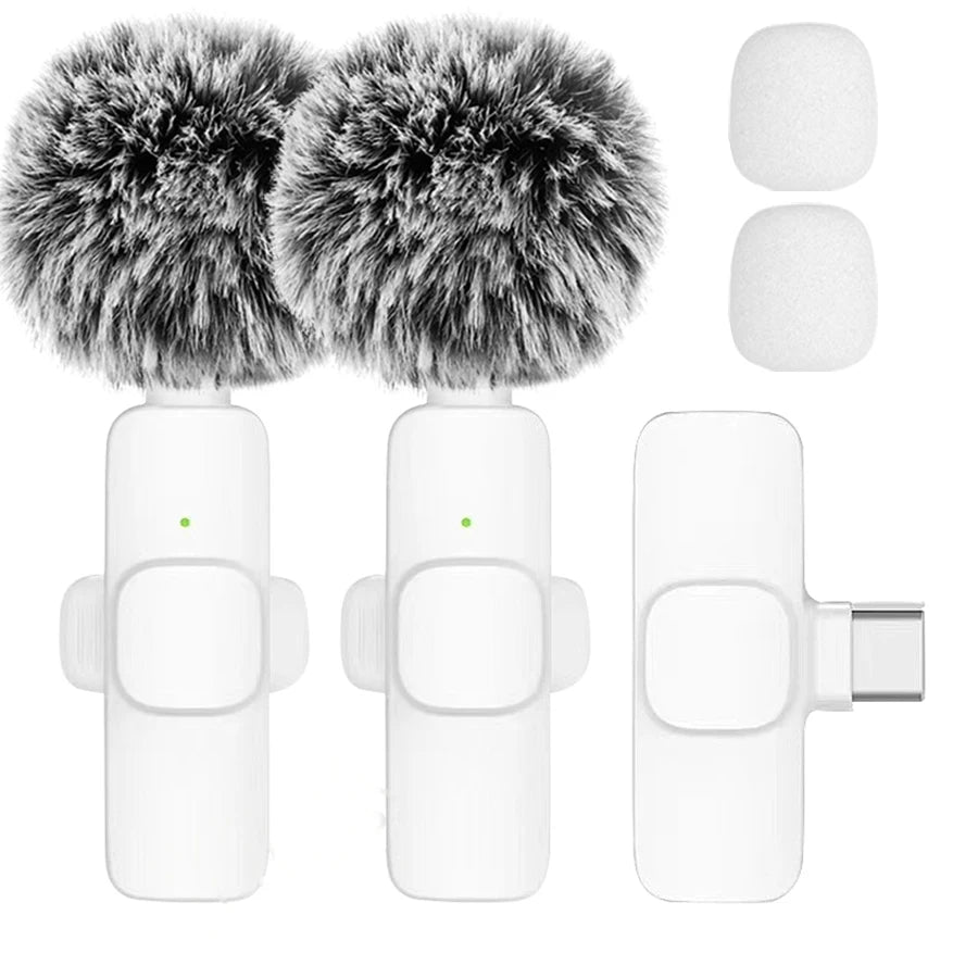 Wireless Lavalier Microphone – Plug & Play for iPhone and Android