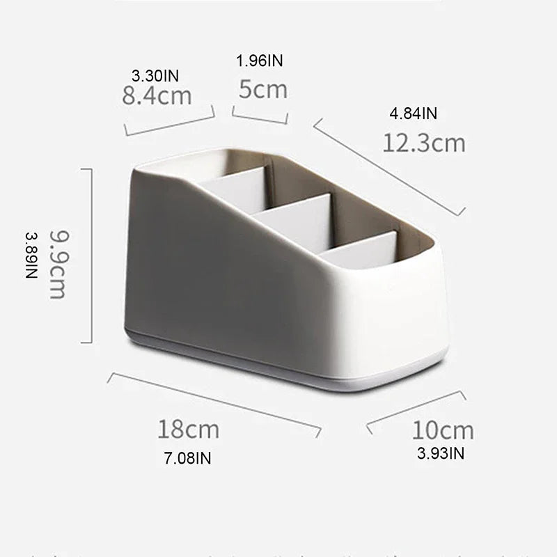 Remote Control Holder – 4-Slot Desktop Organizer for TV Remotes