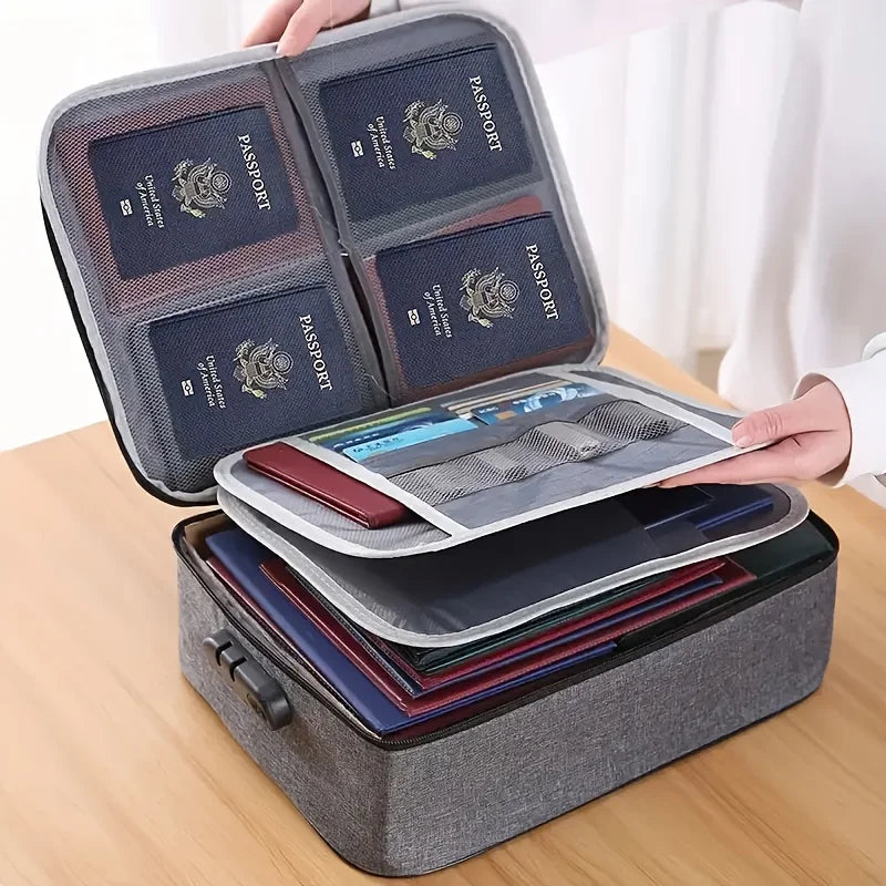Fireproof Document Bag – Waterproof Safe Storage for Important Papers