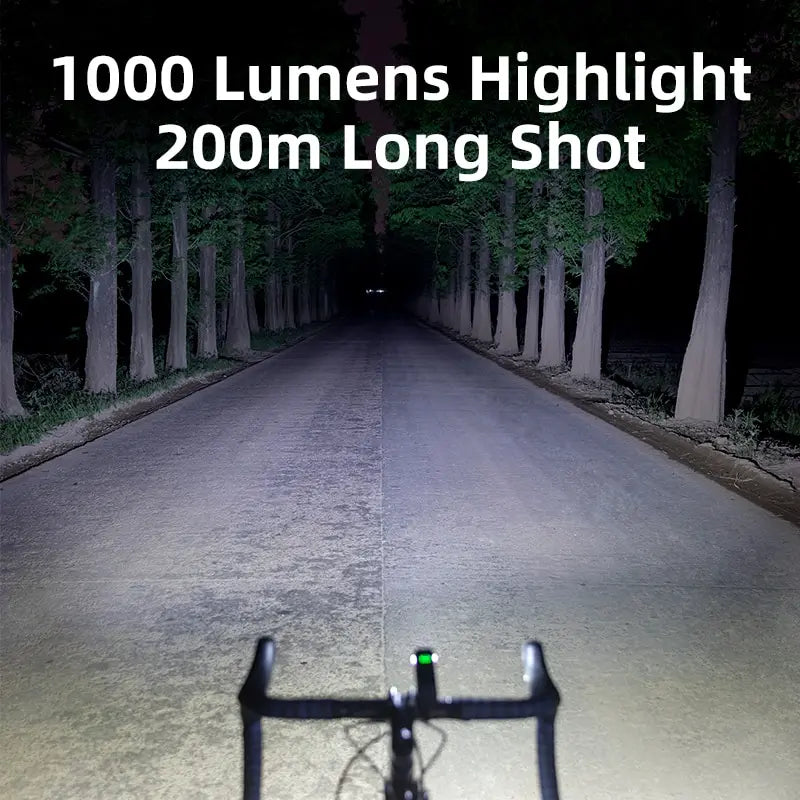 USB Rechargeable Bike Headlight – 1000 Lumen LED