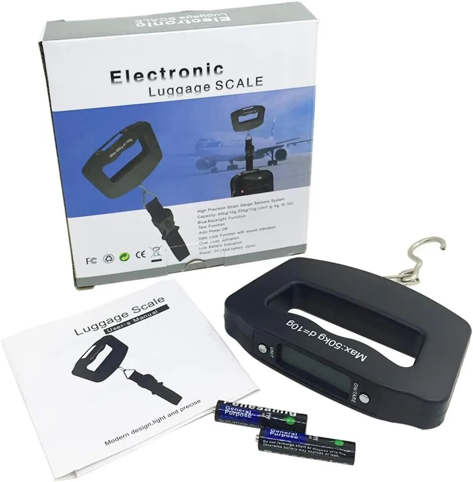 Digital Luggage Weight Scale – Portable Travel Scale up to 50kg
