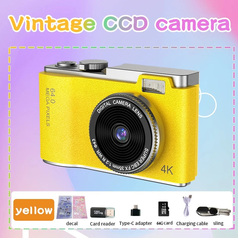 4K Digital Camera for Kids – 48MP Vlogging Camera with 2.4-Inch Screen