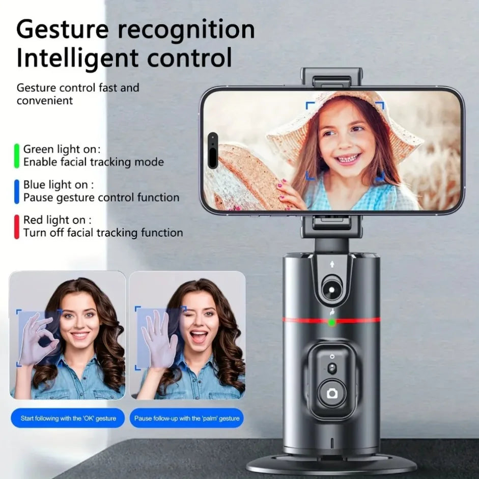 AI Auto-Tracking Phone Gimbal – Steady Videos for Content Creators