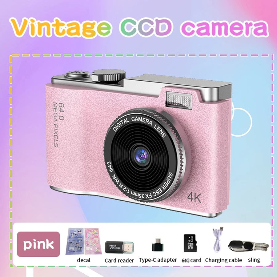 4K Digital Camera for Kids – 48MP Vlogging Camera with 2.4-Inch Screen