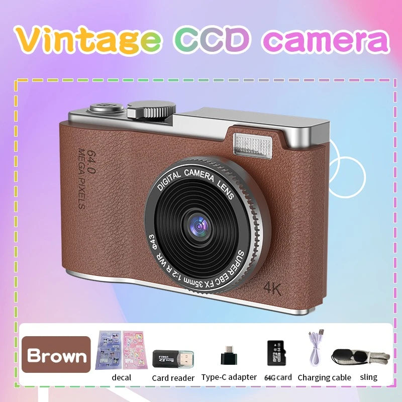 4K Digital Camera for Kids – 48MP Vlogging Camera with 2.4-Inch Screen