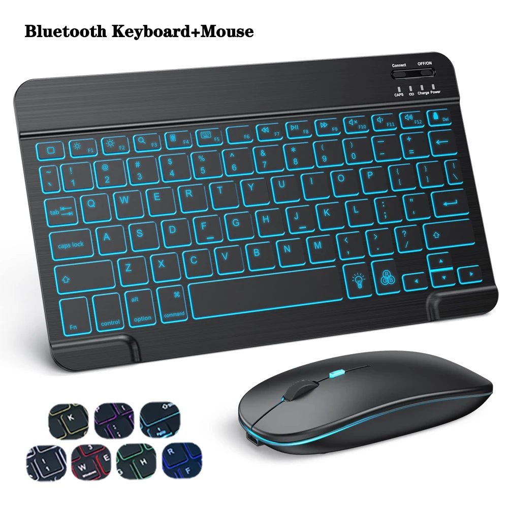 Wireless Mini Keyboard and Mouse Combo – 10-Inch Compact