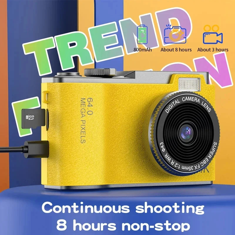 4K Digital Camera for Kids – 48MP Vlogging Camera with 2.4-Inch Screen