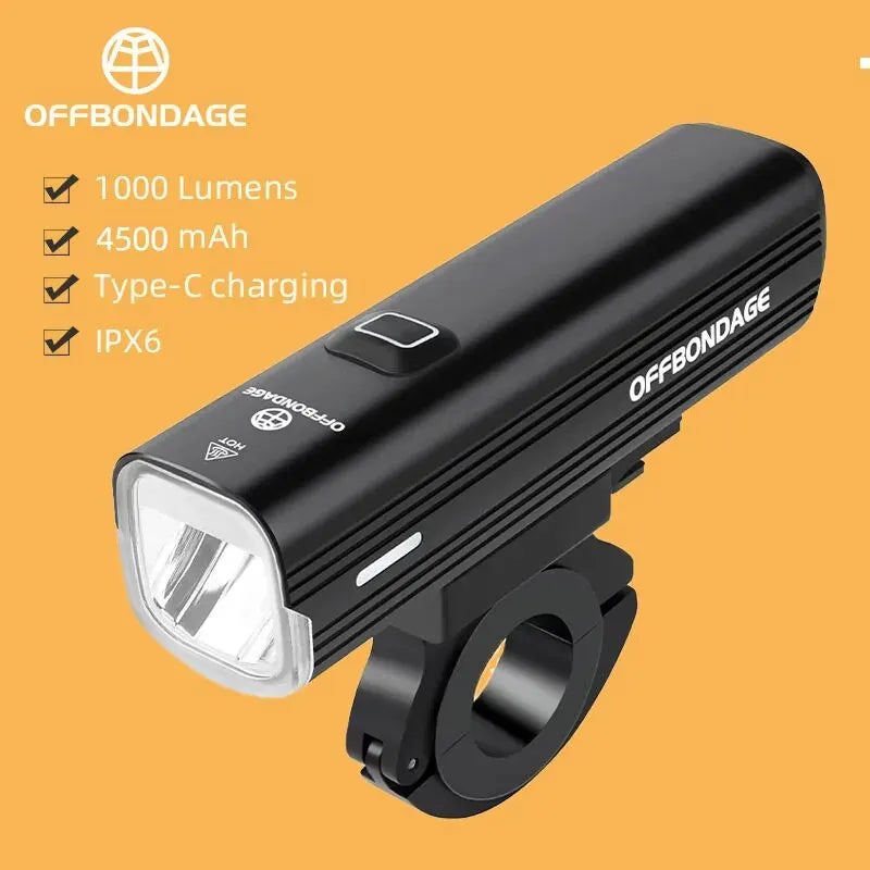 USB Rechargeable Bike Headlight – 1000 Lumen LED