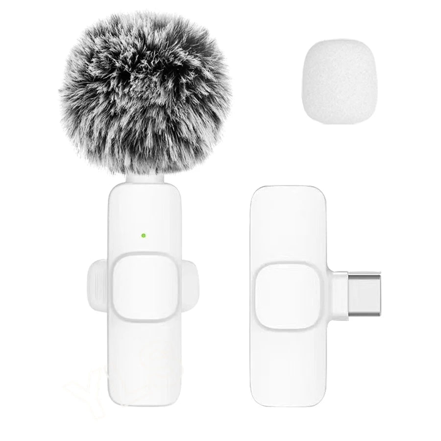 Wireless Lavalier Microphone – Plug & Play for iPhone and Android