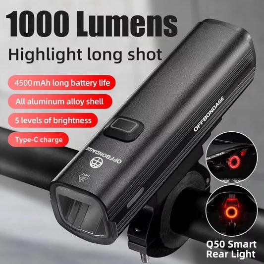 USB Rechargeable Bike Headlight – 1000 Lumen LED