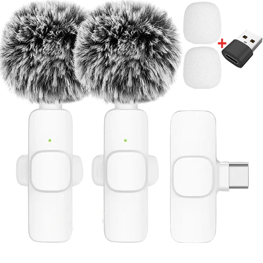 Wireless Lavalier Microphone – Plug & Play for iPhone and Android