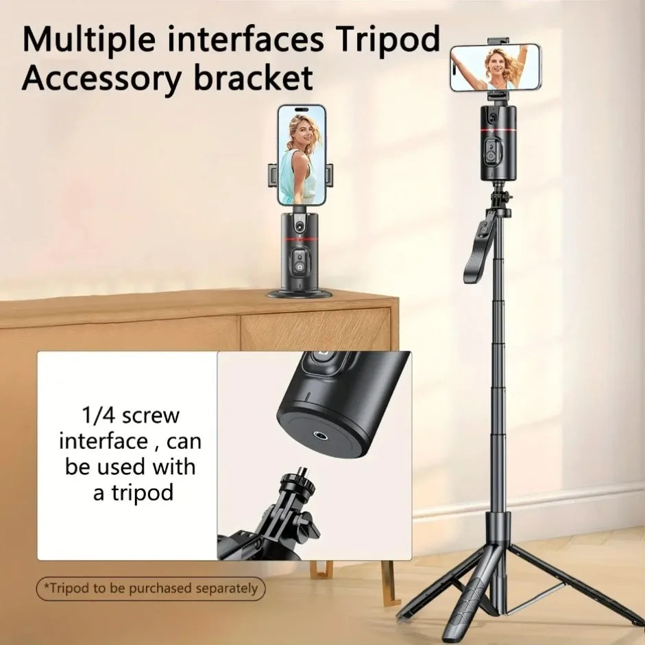 AI Auto-Tracking Phone Gimbal – Steady Videos for Content Creators