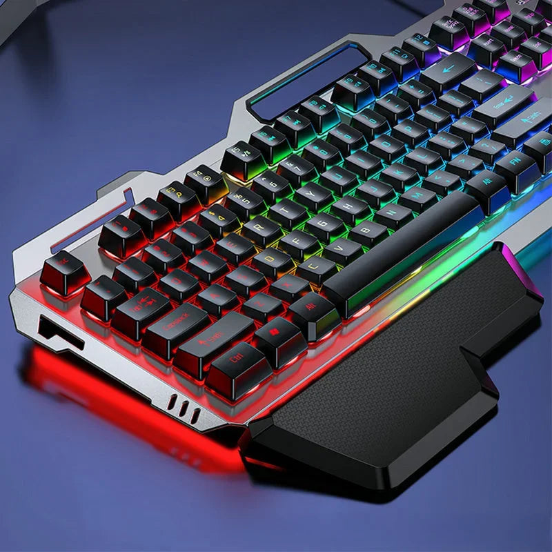 RGB Backlit Gaming Keyboard with Wrist Rest