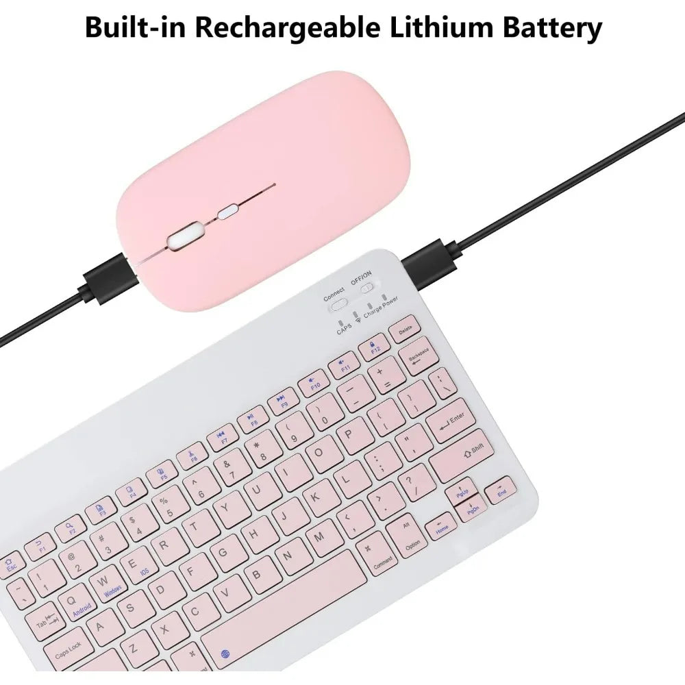 Wireless Mini Keyboard and Mouse Combo – 10-Inch Compact