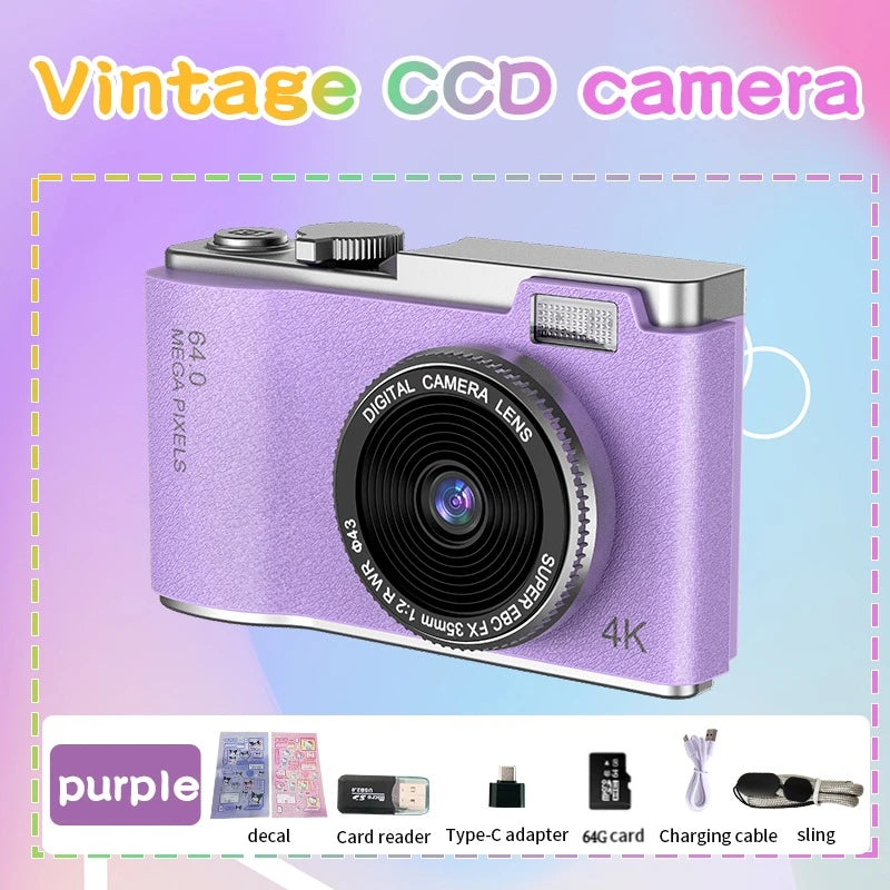 4K Digital Camera for Kids – 48MP Vlogging Camera with 2.4-Inch Screen