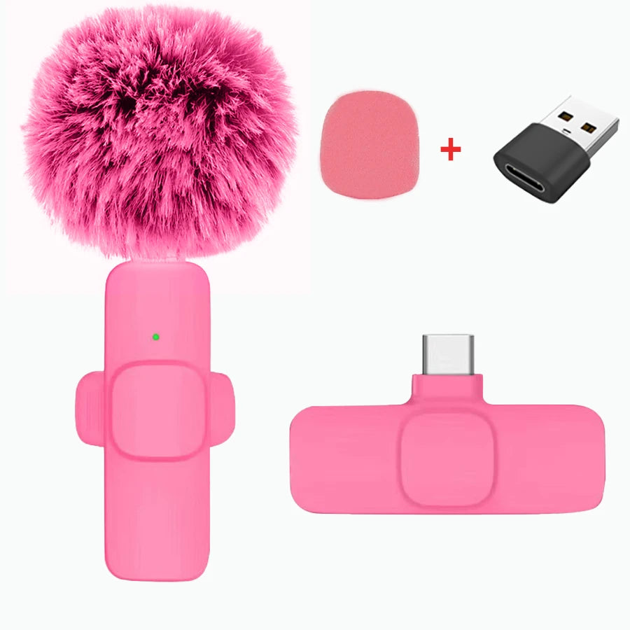 Wireless Lavalier Microphone – Plug & Play for iPhone and Android