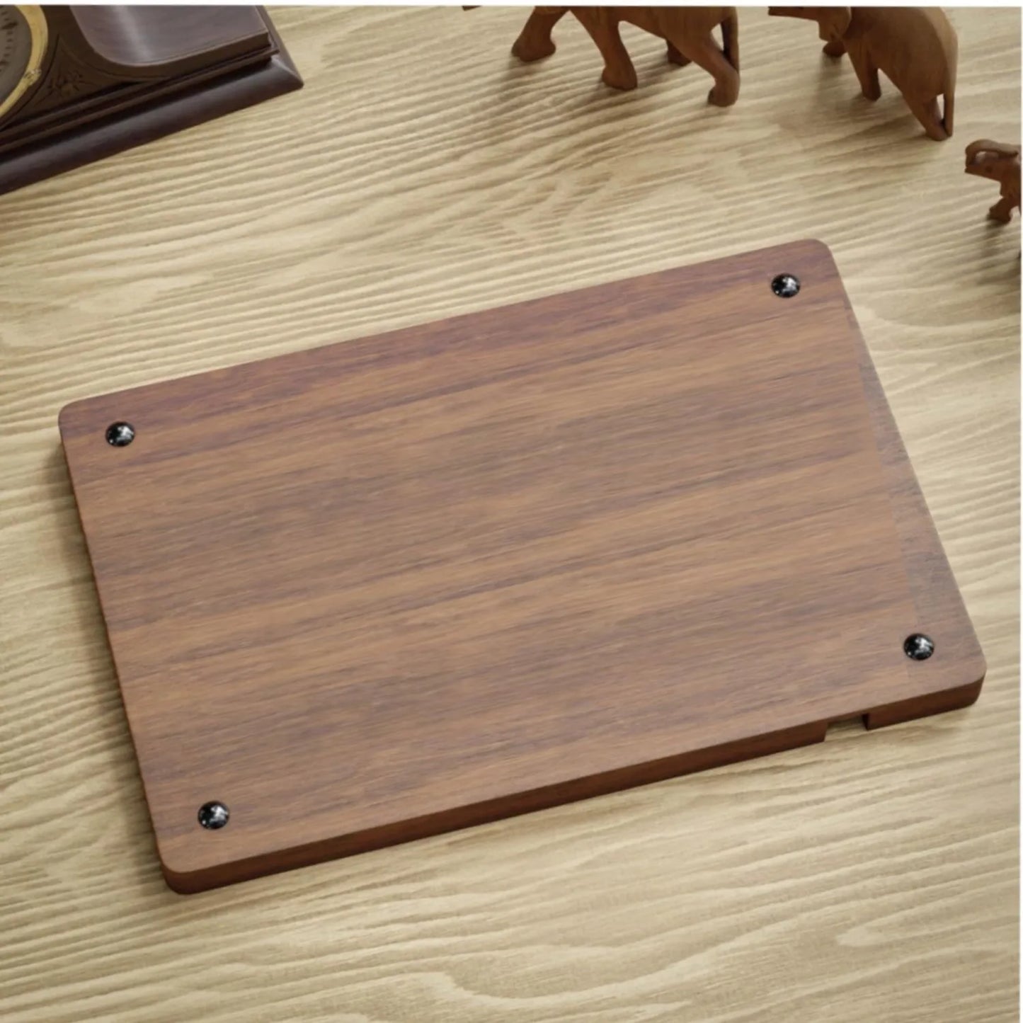 Solid Wood Desktop Organizer – Clean Desk Tray