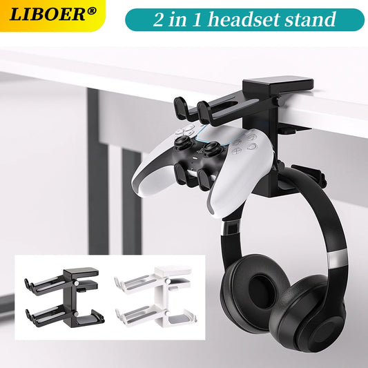 2-in-1 Gaming Headphone Stand with USB Ports
