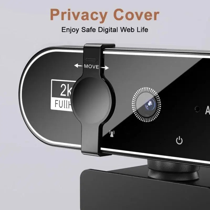 4K Webcam with Autofocus and Microphone – HD Streaming Camera