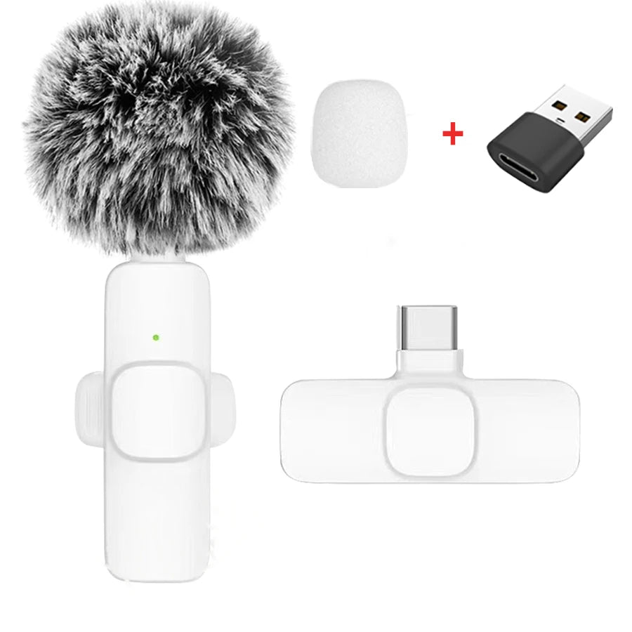 Wireless Lavalier Microphone – Plug & Play for iPhone and Android