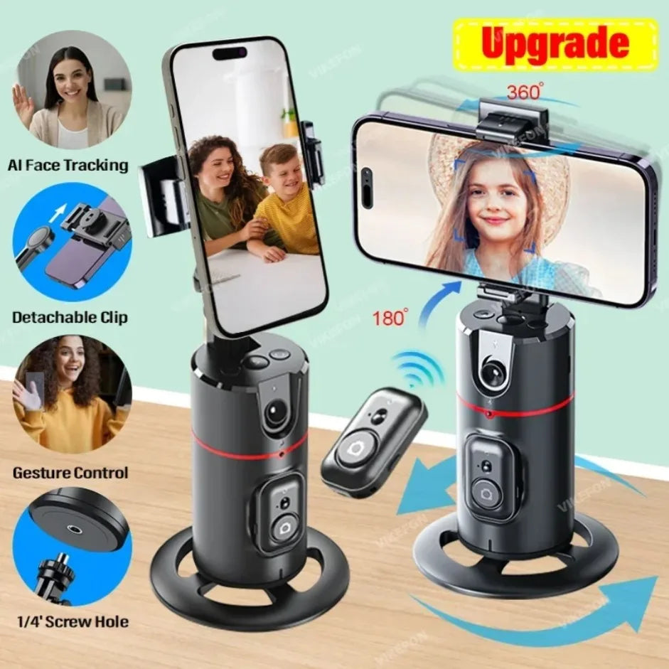 AI Auto-Tracking Phone Gimbal – Steady Videos for Content Creators