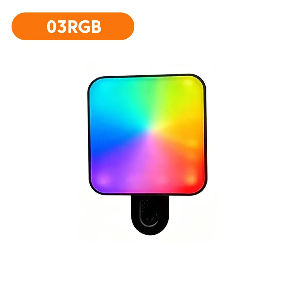 Mini Clip-On Selfie Light – 3-Mode Rechargeable LED for Phones