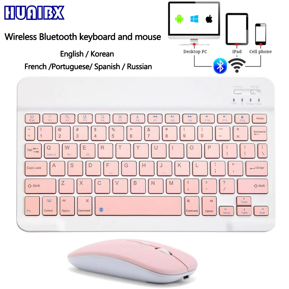 Wireless Mini Keyboard and Mouse Combo – 10-Inch Compact