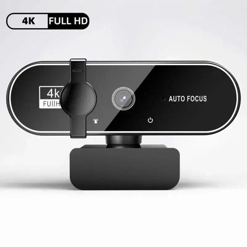 4K Webcam with Autofocus and Microphone – HD Streaming Camera