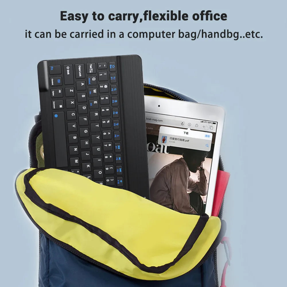 Wireless Mini Keyboard and Mouse Combo – 10-Inch Compact