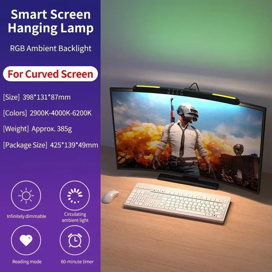 Monitor Light Bar – Glare-Free Desk Lamp for Screens