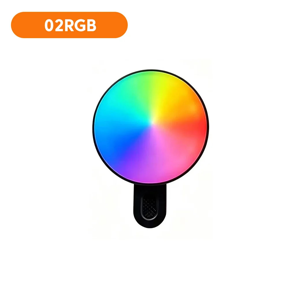 Mini Clip-On Selfie Light – 3-Mode Rechargeable LED for Phones