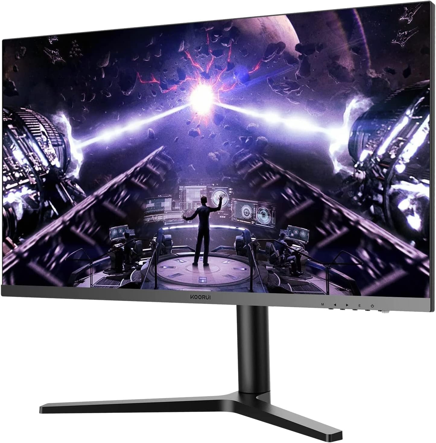 27-Inch FHD Monitor with Fast IPS Display (1920x1080, 165Hz, 1ms, DCI-P3 90%, DP 1.2, HDMI 1.4, Type-C Audio, 300 cd/m²), Adjustable Stand, Ultra-Narrow Bezel, Black and Blue