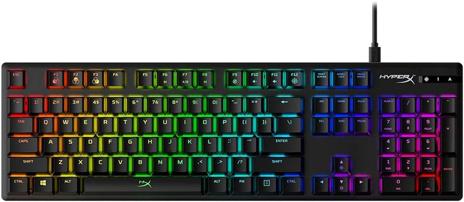 Alloy Origins Mechanical Gaming Keyboard with Software-Controlled Lighting and Macro Customization, Compact Design, RGB LED Backlighting, Linear Red Switch (Black)