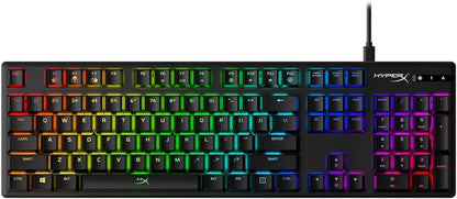 Alloy Origins Mechanical Gaming Keyboard with Software-Controlled Lighting and Macro Customization, Compact Design, RGB LED Backlighting, Linear Red Switch (Black)