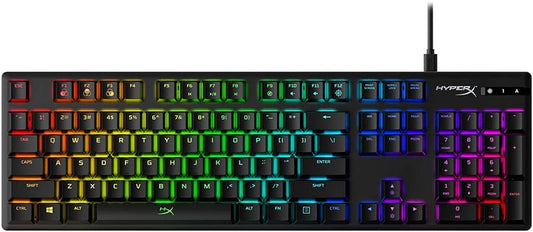 Alloy Origins Mechanical Gaming Keyboard with Software-Controlled Lighting and Macro Customization, Compact Design, RGB LED Backlighting, Linear Red Switch (Black)